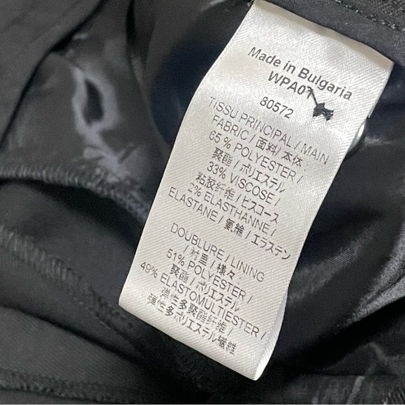 Tiffany and Company Wardrobe Womens Trousers Pants Black Unhemmed Sz US 12 - Picture 6 of 9